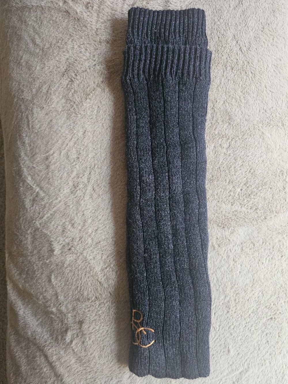 Vintage Rocawear Black Knit Leg Warmers | Button Detail | Y2K Hip Hop